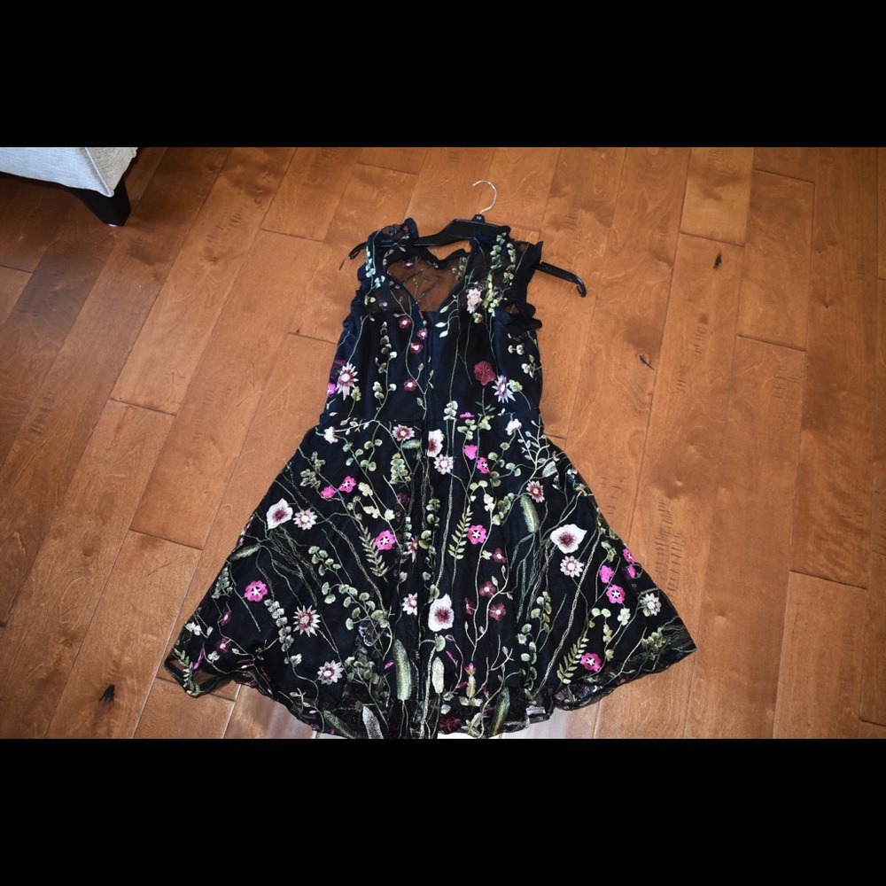 Floral homecoming dress